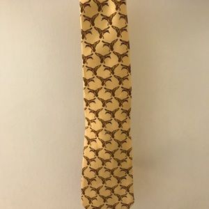 Silk tie with landing Mallard ducks.